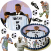 MEGA SADA XXL JEDLÝ OBRÁZOK NA TORTU ZINEDINE ZIDANE FUTBAL ZADARMO TEXT