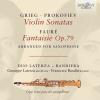 Grieg & Prokofiev: Violin Sonatas, Fauré: Fantaisie Op.79, arranged for Saxophone (CD) (Duo Laterza - Bandiera, Giuseppe Laterza, Francesca Bandieri)