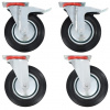 vidaXL Otočné kolieska 4 ks, 200 mm - 151721-17306