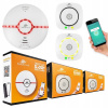 3v1 SADA detektorov dymu plynu a ohňa TUYA Smart detektor WiFi Alarm