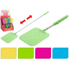 MAKRO - Plácačka na muchy / mucholapka teleskopická rúčka 24,5 až 57cm, rôzne farby