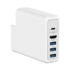 AppleMix DOCKCASE adaptér / dokovacia stanica pre originálnu 87W nabíjačku - 3x USB-A + HDMI - biela