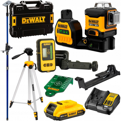 DeWALT DCE089D1G18 laser + statívový detektor tyč