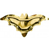 PartyDeco Papierové taniere Batman zlaté 37,5 x 18,5 cm