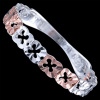 Silver.ag Prsteň strieborný, kvietky, pozlátený R2902