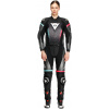 DAINESE FULMINEA 2PCS LEATHER SUIT # BLACK/ANTHRACITE/WHITE - 46