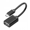 Kábel Ugreen US133 10396 micro USB (samec) na USB-A (samica) OTG plochý 0.15m