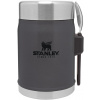STANLEY STANLEY termoska jedálenská 400ml s lyžicou/vidličkou Charcoal čierna