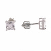Strieborné zirkónové štvorce 1,26 g 925/1000 5x5 mm