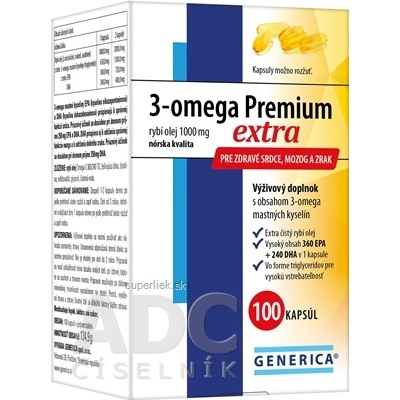 GENERICA 3-omega Premium extra cps 1x100 ks, 8588003769589