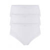Markéta bavlnené nohavičky s čipkou - 3bal XXL biela