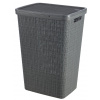 Koš na prádlo Curver Jute 58L s víkem šedý