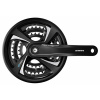 kliky SHIMANO Tourney TX FC-TX801-L 175mm 48-38-28 zubů, černé s krytem