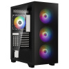 BitFenix skříň Flow FRGB/ ATX / 4x 120mm FRGB fan / 2x USB 3.0 / tvrzené sklo / černá BFC-FLO-300-KKGSK-4F