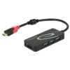 Delock 62900 USB-C® (USB 3.1) MultiPort húb čierna; 62900