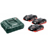 METABO Basic set (nabíjačka + akumulátory) 18V / 3 x LiHD 4.0 Ah 685132000
