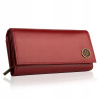 Peňaženka - Produkt Betlewski Wallet Natural Leather Red BPD-BF-12-Womens (Dámska peňaženka Betlewski vyrobená z kože Pasné pre karty)