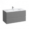 Laufen Pro S - Skrinka s umývadlom, 100x50 cm, farba grafit mat H8619654801041