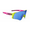Salice 026 S RW, Lime-Fuchsia/ Blue Cyklistické okuliare pre menšie tváre s vymeniteľnými šošovkami