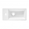 Swiss aqua technologies Umývátko SAT Brevis 40,5x20,5 cm otvor pro baterii vlevo SATBRE4020SL