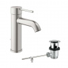 Grohe Essence Páková umývadlová batéria s výpusťou, supersteel 23589DC1-GR