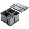 Hailo 600 ALLEGRO 295 2x 18L 2x 8L V 345mm tmavo sivá