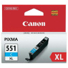 Canon originál ink CLI551C XL, cyan, 11ml, 6444B001, high capacity, Canon PIXMA iP7250, MG5450, MG6350, MG7550