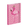 BAAGL A-33027 Flamingo, box na zošity A4, s gumičkou