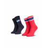 Tommy Hilfiger chlapčenské červeno modré ponožky 2 pack 394020001 39