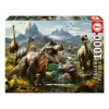 Puzzle Fierce Dinosaurs Educa 1000 dielov a Fix lepidlo