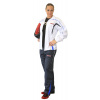 TOP TEN Tracksuit for Kids - size 128 = 128 cm, white-blue Size: XXS, 140 cm, Color: White - Blue