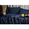 Mušelínové obliečky Dark navy Veľkosť: 140 x 220 + 70 x 90