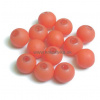 Pogumované sklenené korálky 8mm 1ks tm. oranžová (otvor 1mm)