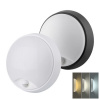 Solight LED svietidlo na povrch 18W 75lm/W 3CCT nastaviteľná farba svetla 3000-4000-6500K s prepínačom + senzor biele/čierne WO780