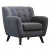 Luca Bessoni KRESLO, textil, tmavosivá - Kreslá - 002694000901
