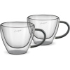 Lamart LT9117 2-dielna súprava pohárov na cappuccino Vaso, 190 ml, čierna