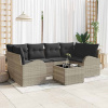 zahrada-XL Súprava záhradných pohoviek 7 pcs Svetlosivá 55 x 55 x 37 cm 3345942