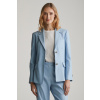 SAKO GANT SLIM STRETCH LINEN BLAZER FRESH BLUE