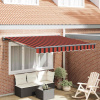 zahrada-XL Zatemniteľná markíza Oranžová a hnedá 300x250 cm látka 3329953