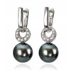 Čierne perly 10 mm - sofistikované náušnice (Čierne perly 10 mm - sofistikované náušnice)