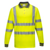 PORTWEST HI-VIS BAVLNA S271 / Funkčná reflexná polokošeľa, dl. rukáv - HV žltá S