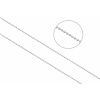 jantario Strieborná retiazka guličková priemer 1 mm dĺžka 45 cm 102359