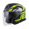 Přilba Jet Tech 2.0 RoTo, CASSIDA (černá matná/žlutá fluo/bílá) 2025 XL (61 až 62 cm)