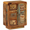 vidaXL Komoda s 3 dvierkami 55x30x70 cm, recyklovaný masív - Viacfarebný - 189920-123794