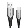 Vention CODHD USB 2.0 A a USB-C 3A, 0,5m, sivý