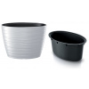 Prosperplast MAZE Kvetináč oválny s vkladom 58,5cm, biela DBMZE600