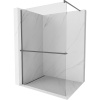 Mexen Kioto+ sprchová stena s poličkou Walk-in 90 x 200 cm, transparentná, gun metal - 800-090-121-95-00