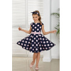 Fashionkids Dievčenské šaty MARABELLA M/382 Farba: Modrá, Veľkosť: 134