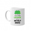 Som super lesník, ale aj skvelý dedo - keramický hrnček s potlačou - Tričkový | Biela
