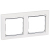 Legrand 770492 VALENA RÁMIK DVOJNÁSOBNÝ BIELA/STRIEBORNÁ HORIZONTÁLNY + predĺžená záruka na 3 roky